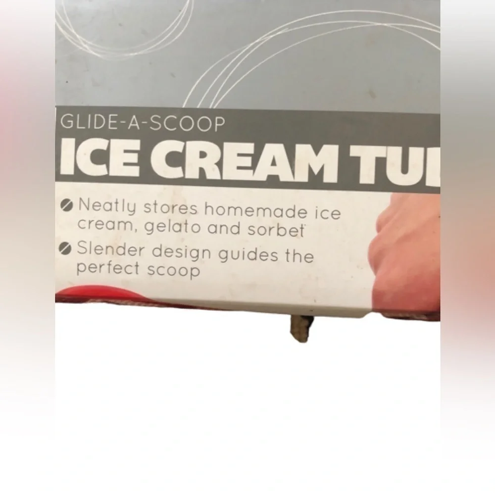 Tovolo Glide ~A~Scoop Ice Cream Tub Stores Homemade Ice Cream Slender Design